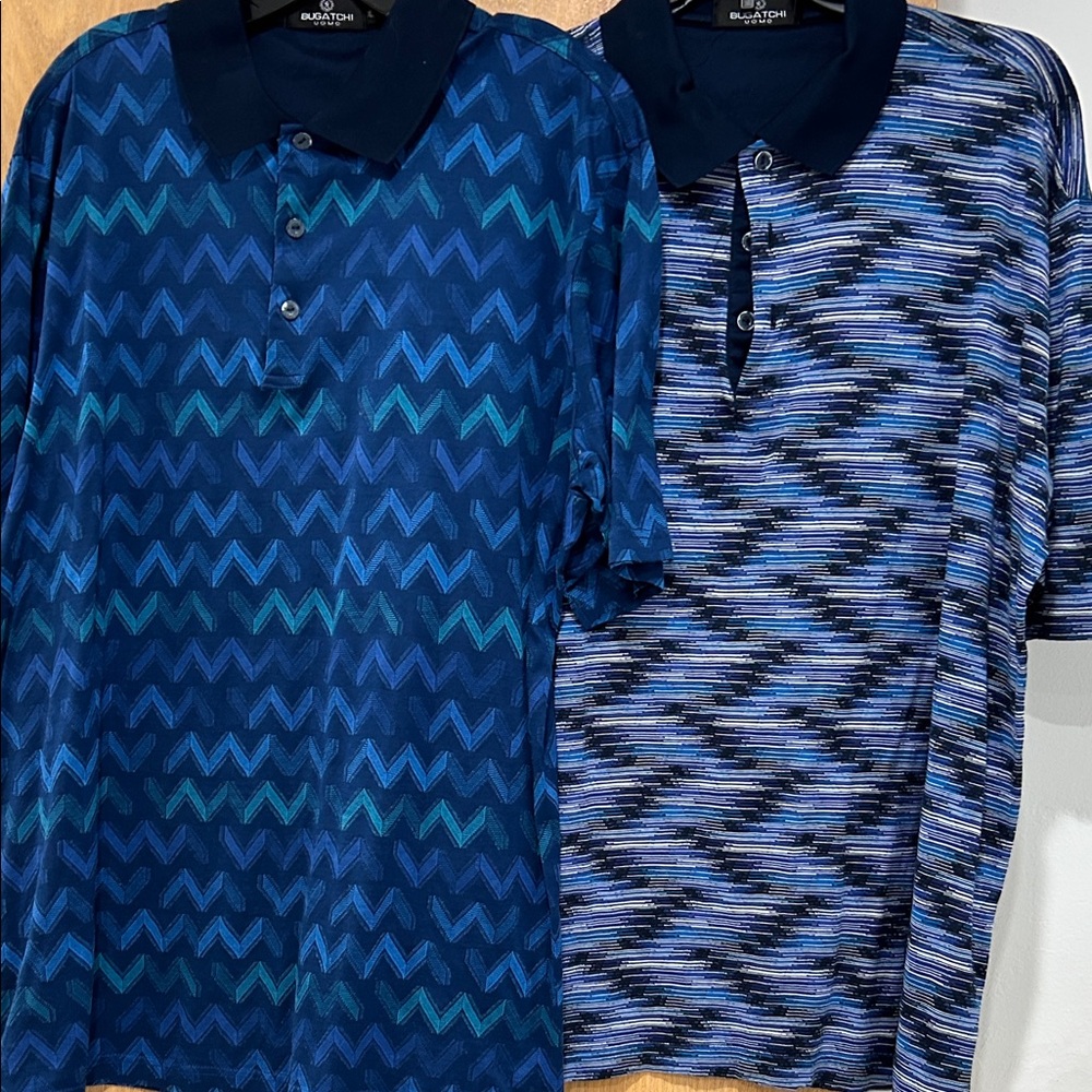 2 Bugatchi   Polo Shirts
Xl